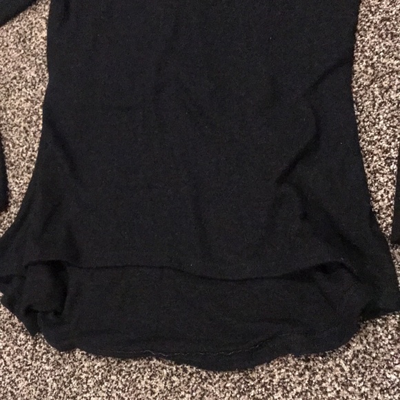 Promesa Turtleneck Cold Shoulder Top Long Sleeve Black S - Picture 4 of 9